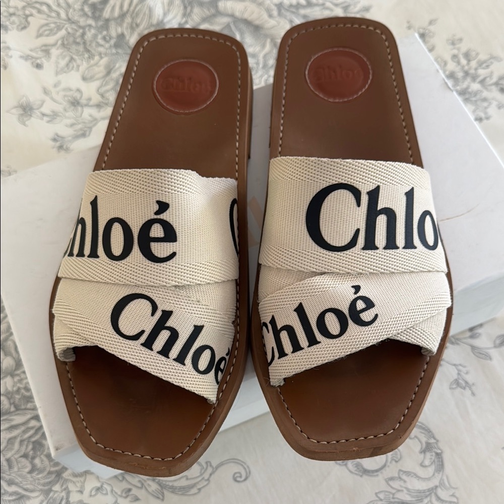 Chloe Woody Sandal Size 40/US 9 - Picture 3 of 13
